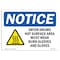 Signmission OSHA Sign, Dryers Drums Hot Surface Area With, 18in X 12in Rigid Plastic, 18" W, 12" H, Landscape OS-NS-P-1218-L-11583 - alternate 1